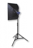 Set Studioblitzlampe SW-200 + Softbox (freie Grenwahl) und Stativ